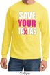 Mens Breast Cancer Shirt Save Your Tatas Long Sleeve Tee T-Shirt