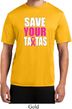 Mens Breast Cancer Shirt Save Your Tatas Moisture Wicking Tee T-Shirt