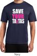 Mens Breast Cancer Shirt Save Your Tatas Moisture Wicking Tee T-Shirt