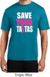 Mens Breast Cancer Shirt Save Your Tatas Moisture Wicking Tee T-Shirt