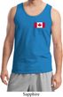 Mens Canada Tank Top Canadian Flag Pocket Print Tanktop