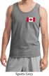 Mens Canada Tank Top Canadian Flag Pocket Print Tanktop