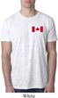 Mens Canada Tee Canadian Flag Pocket Print Burnout Shirt