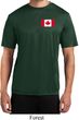 Mens Canada Tee Canadian Flag Pocket Print Dry Wicking Shirt