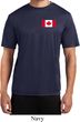 Mens Canada Tee Canadian Flag Pocket Print Dry Wicking Shirt