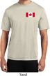 Mens Canada Tee Canadian Flag Pocket Print Dry Wicking Shirt