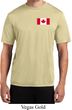 Mens Canada Tee Canadian Flag Pocket Print Dry Wicking Shirt
