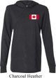 Mens Canada Tee Canadian Flag Pocket Print Lightweight Hoodie