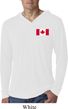 Mens Canada Tee Canadian Flag Pocket Print Lightweight Hoodie Tee