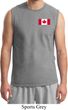 Mens Canada Tee Canadian Flag Pocket Print Muscle Shirt