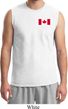 Mens Canada Tee Canadian Flag Pocket Print Muscle Shirt