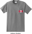 Mens Canada Tee Canadian Flag Pocket Print Pocket T-shirt