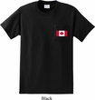 Mens Canada Tee Canadian Flag Pocket Print Pocket T-shirt