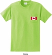 Mens Canada Tee Canadian Flag Pocket Print Pocket T-shirt