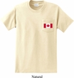 Mens Canada Tee Canadian Flag Pocket Print Pocket T-shirt