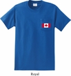 Mens Canada Tee Canadian Flag Pocket Print Pocket T-shirt