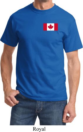 Mens Canada Tee Canadian Flag Pocket Print T-shirt