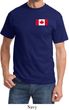 Mens Canada Tee Canadian Flag Pocket Print T-shirt
