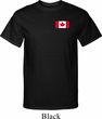 Mens Canada Tee Canadian Flag Pocket Print Tall Shirt