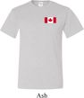 Mens Canada Tee Canadian Flag Pocket Print Tall Shirt