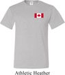 Mens Canada Tee Canadian Flag Pocket Print Tall Shirt