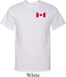Mens Canada Tee Canadian Flag Pocket Print Tall Shirt
