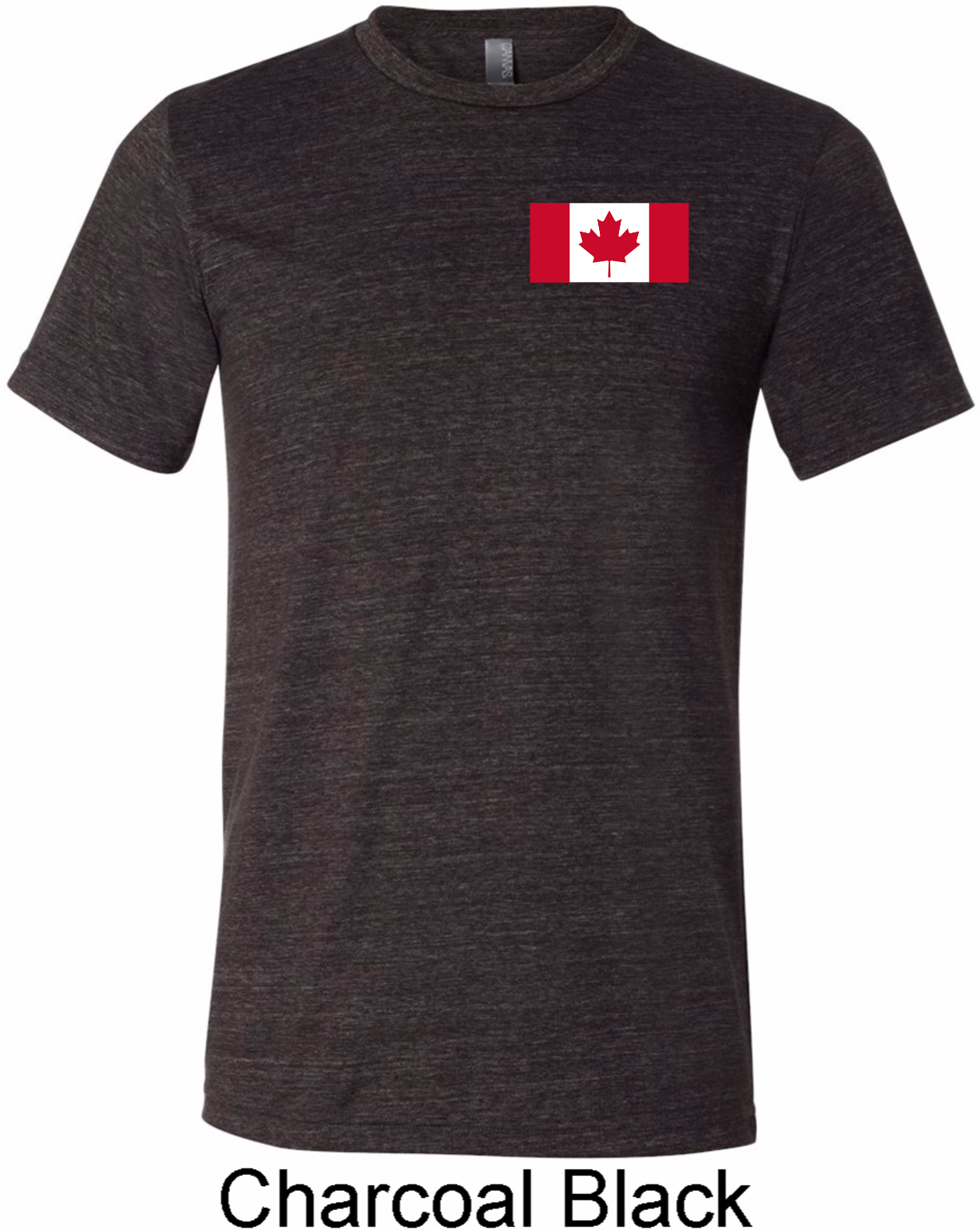 Mens Canada Tee Canadian Flag Pocket Print Tri Blend Shirt Canadian