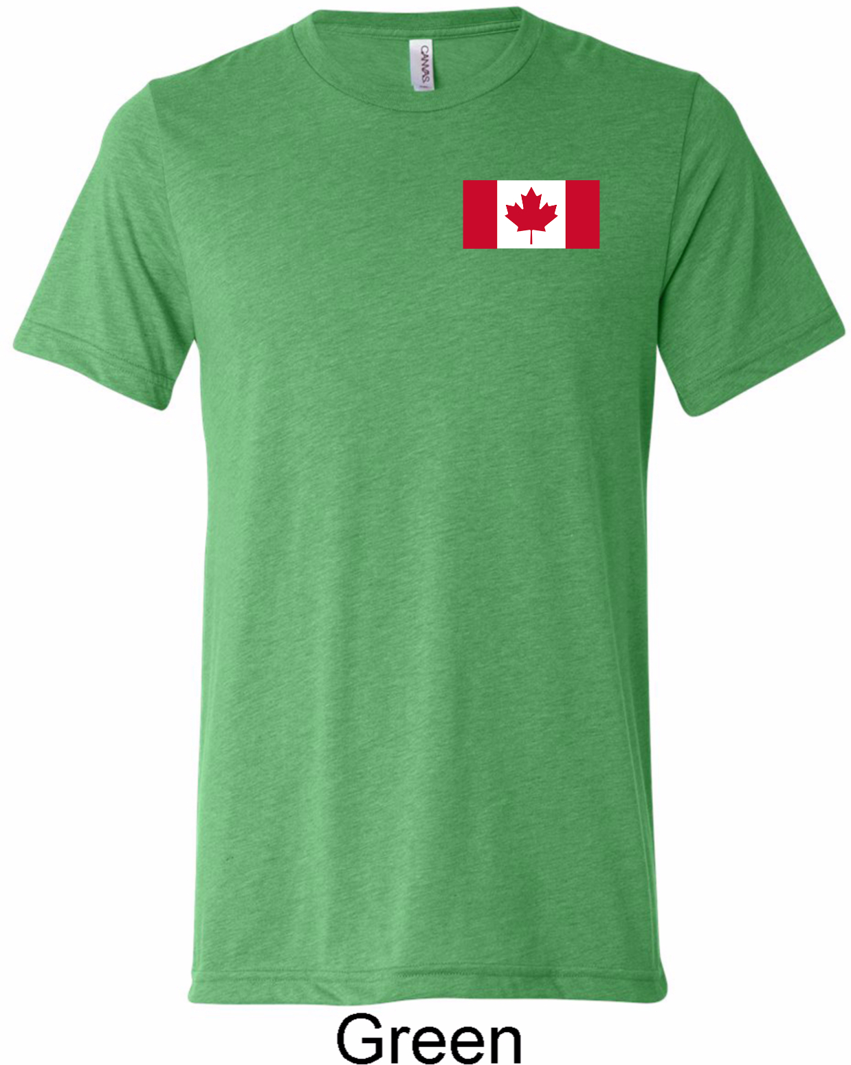 Mens Canada Tee Canadian Flag Pocket Print Tri Blend Shirt Canadian Flag Pocket Print Mens Shirts