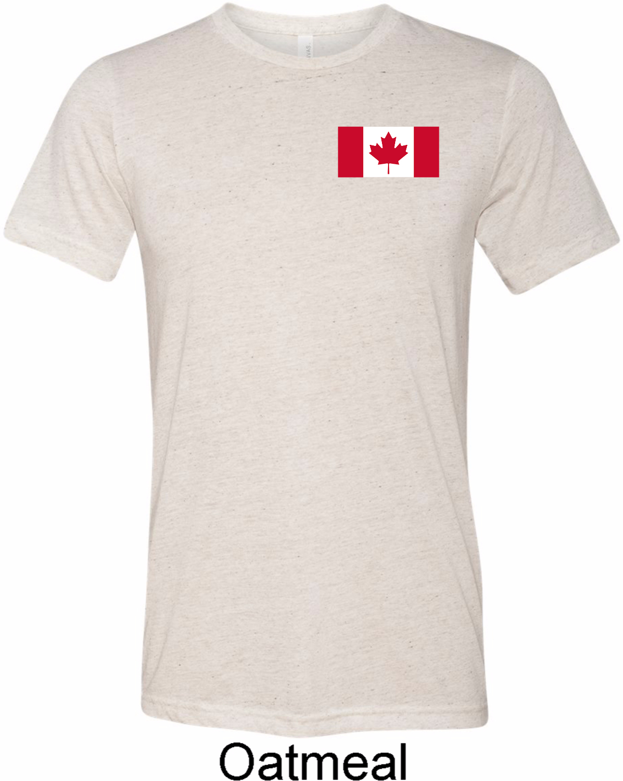 Mens Canada Tee Canadian Flag Pocket Print Tri Blend Shirt Canadian Flag Pocket Print Mens Shirts