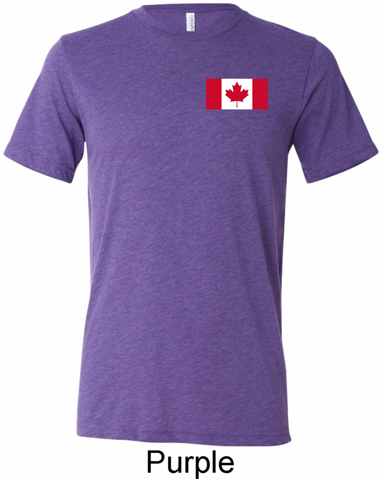 Mens Canada Tee Canadian Flag Pocket Print Tri Blend Shirt Canadian Flag Pocket Print Mens Shirts