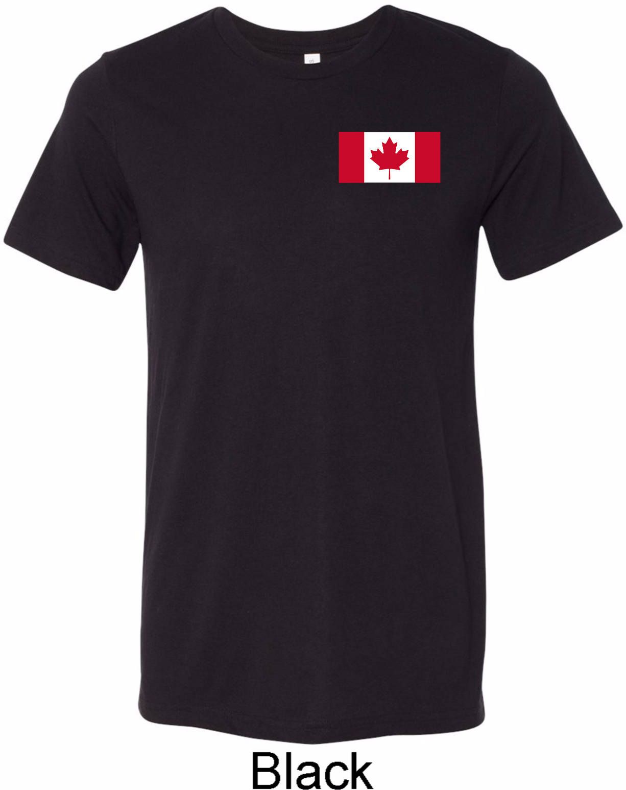 Mens Canada Tee Canadian Flag Pocket Print Tri Blend Shirt Canadian