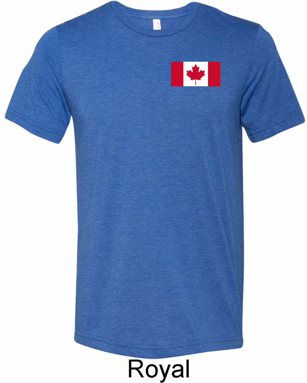 Mens Canada Tee Canadian Flag Pocket Print Tri Blend Shirt Canadian
