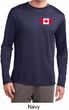 Mens Canadian Flag Pocket Print Dry Wicking Long Sleeve