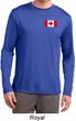 Mens Canadian Flag Pocket Print Dry Wicking Long Sleeve
