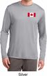 Mens Canadian Flag Pocket Print Dry Wicking Long Sleeve