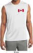 Mens Canadian Flag Pocket Print Dry Wicking Sleeveless Shirt