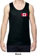 Mens Canadian Flag Pocket Print Dry Wicking Tank Top