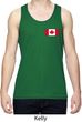 Mens Canadian Flag Pocket Print Dry Wicking Tank Top