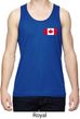 Mens Canadian Flag Pocket Print Dry Wicking Tank Top
