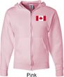 Mens Canadian Flag Pocket Print Full Zip Hoodie