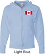 Mens Canadian Flag Pocket Print Full Zip Hoodie