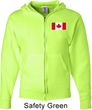 Mens Canadian Flag Pocket Print Full Zip Hoodie