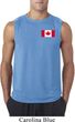 Mens Canadian Flag Pocket Print Sleeveless Shirt