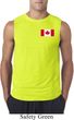 Mens Canadian Flag Pocket Print Sleeveless Shirt