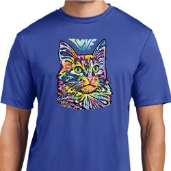 Mens Cat Tee Love Cat Moisture Wicking T-shirt