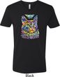 Mens Cat Tee Love Cat V-neck Shirt