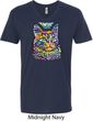 Mens Cat Tee Love Cat V-neck Shirt