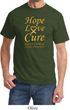 Mens Childhood Cancer Awareness Tee Hope Love Cure Shirt