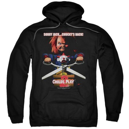 Mens CHUCKY's Back Child's Play Movie Hoodie - Black