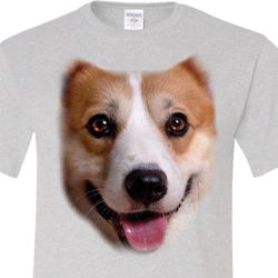 Mens Corgi Shirt Big Corgi Face Tall Tee T-Shirt Mens Corgi Shirt Big Corgi Face Tall Tee T-Shirt